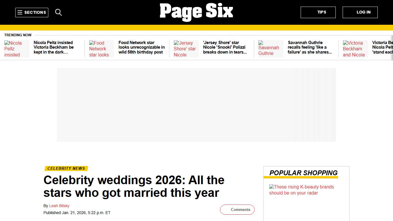 Celebrity weddings 2026: All the stars who got married this year