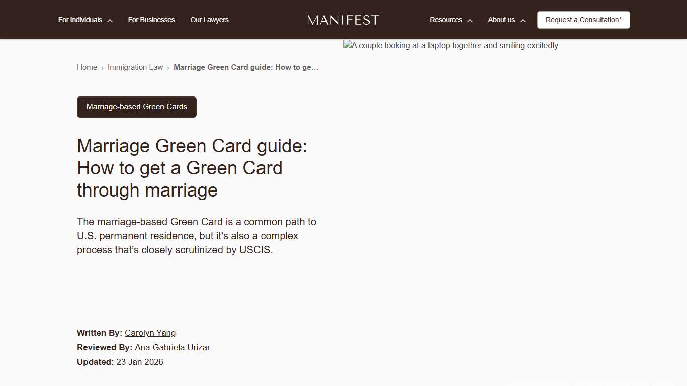 Your Marriage Green Card Guide for 2026